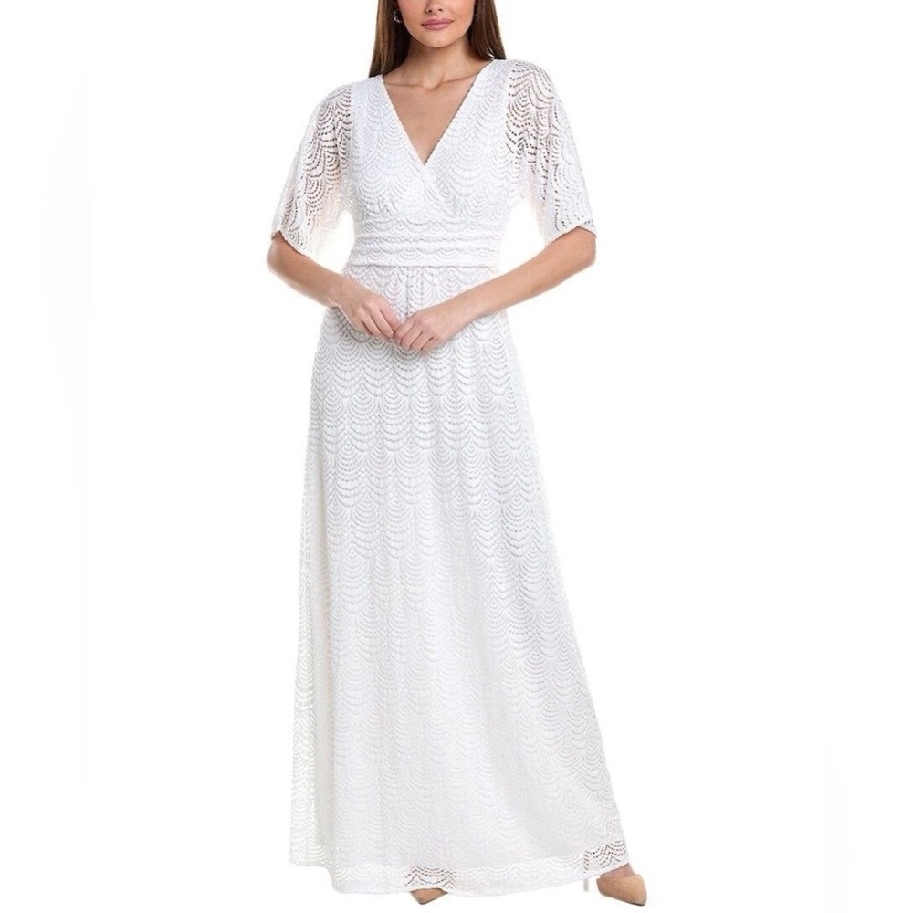 Lilly Pulitzer Parigi Elbow Sleeve Lace Maxi Dress